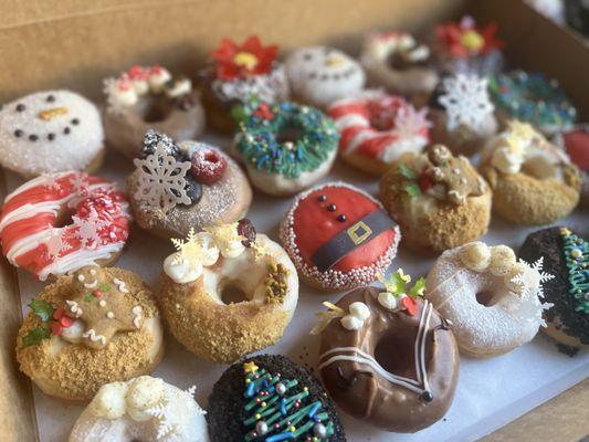 Holiday Mini Doughnuts Box