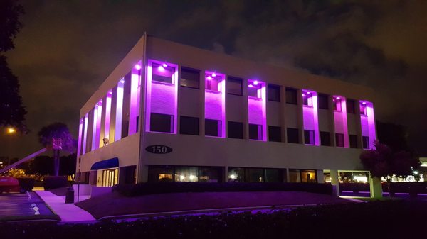 We can highlights your building by using the latest technology in LED outdoor lighting