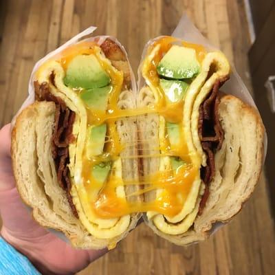 Bacon, Egg, Cheese, Avocado Croissant