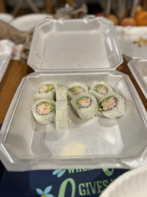 California roll! Great portions!