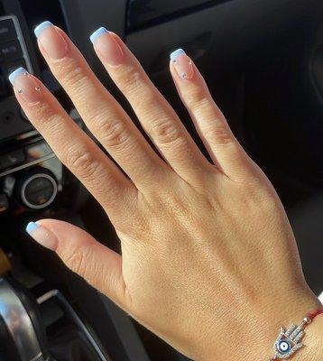 Gel overlay manicure