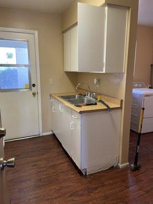 Laundry room Before Tearout