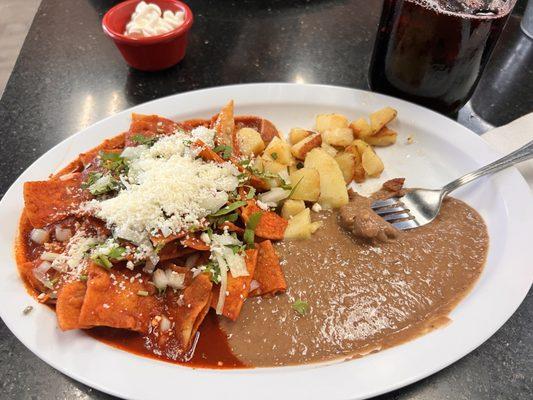 Chilaquiles rojos