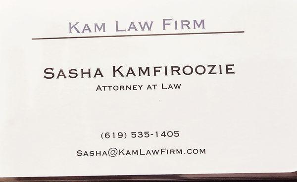 Sasha is a very good lawyer