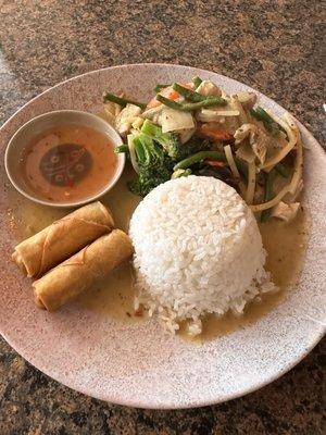 Green curry lunch special