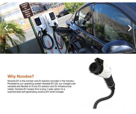 This is a feature page for a web design for a corporate website client who does electric vehicle charging