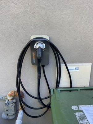 Charge point installation . Hard wired 50amp