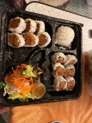 Sushi rolls for 3 Item Bento