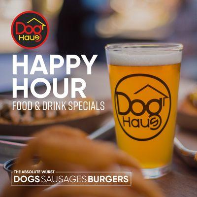 HAPPY HOUR - food and drink specials