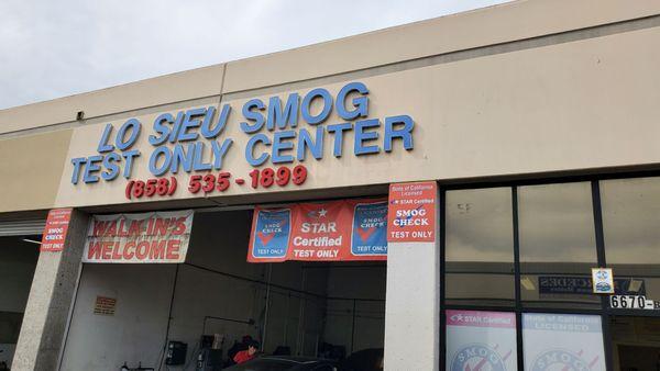 Their store front. There are 2-3 smog check places in this drive way. Make sure you walk-in the right one.