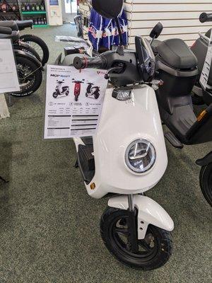 NIU-brand moped.