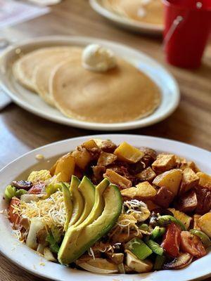 Veggie Omelette with Home Fries