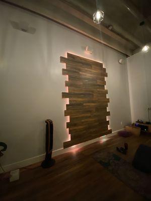 Inside the yoga room