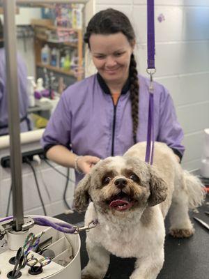 Our groomer Lorie!