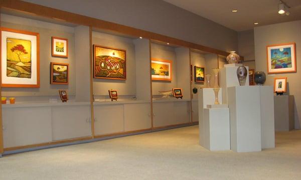 The Gallery has 2 floors of exhibit space! We represent 50 of the regions most talented artists - some are nationally known!