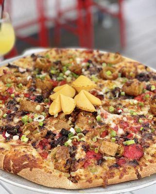 Pupu platter pizza