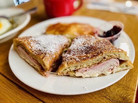 Monte Cristo, the crispy scalloped potatoes was really good!