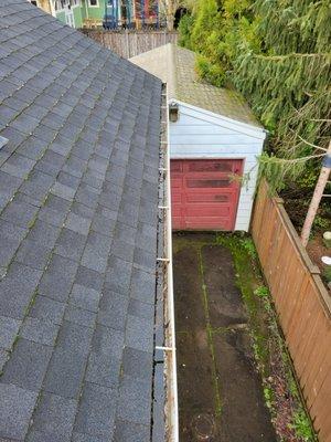 Gutter Cleaning Before and After