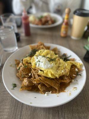 Pork Carnitas Chilaquiles