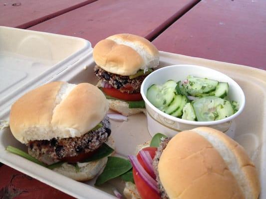 Black bean sliders