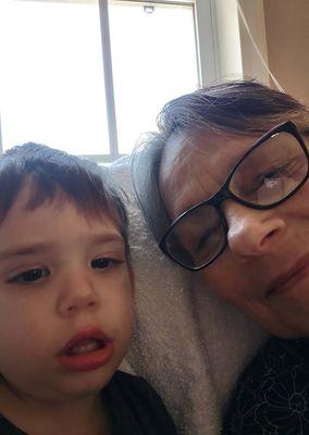 My beautiful grandson and me!