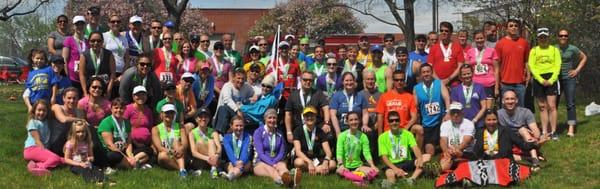 The Yankee Runners Run Club after the First Midwest Bank Half Marathon 2013!