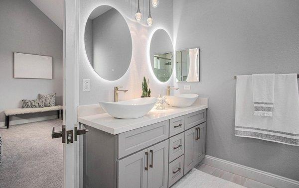 M22 Hollis Gray Vanity with CT-433 BORGHINI countertop