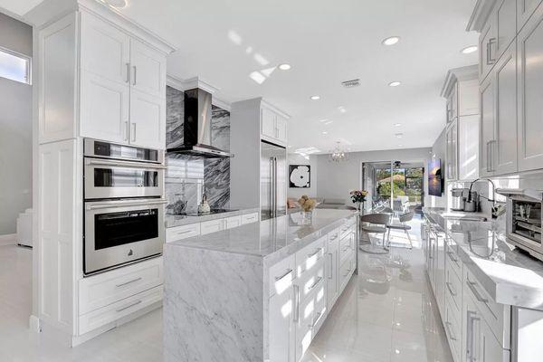 white kitchen remodeling