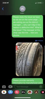 Bad tires