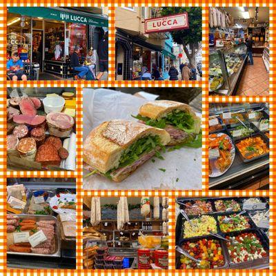 Montage of images from Lucca Delicatessen