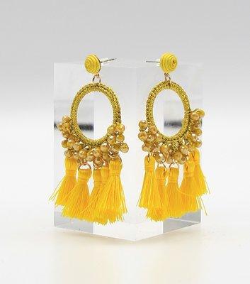 THE ELLEN TASSEL DROP EARRINGS : www.FLCSHOP.com