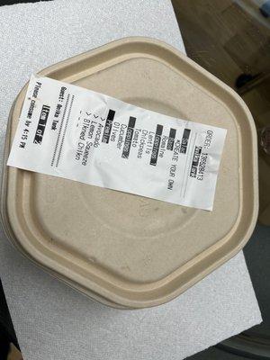 Take out container for online order