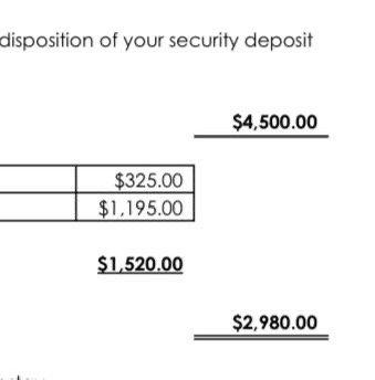 Over a third of security deposit gone - they repainted the entire apartment due to a few holes in the wall (patched and filled by the way)