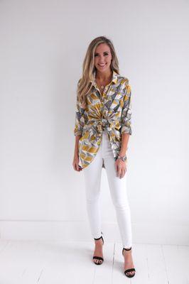 Pretty silk tie top found at Beaucoup