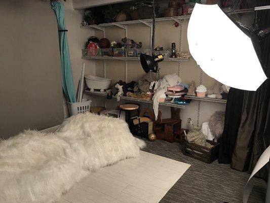 Large studio space for photography