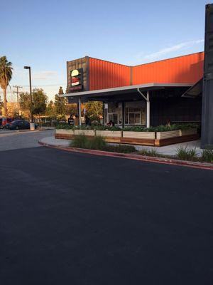 Side view of our patio cover