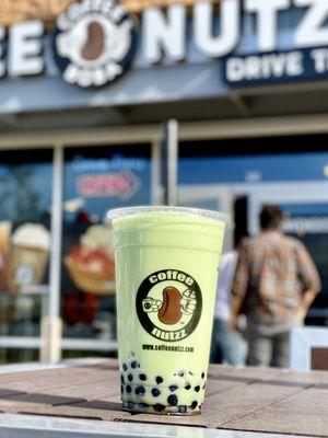 Honeydew with Boba.