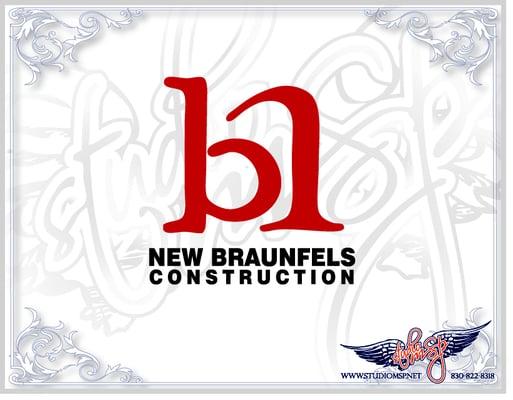 New Logo for New Braunfels Construction, we handle all their business and marketing needs.