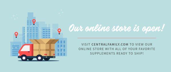 Our online supplement store is open!