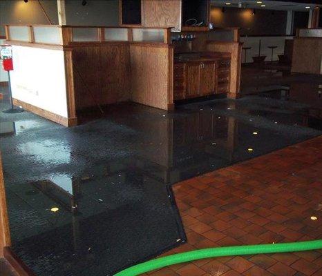 Storm damage affected this restaurant in Englewood. After major thunderstorms overnight the owners returned to find damage to...