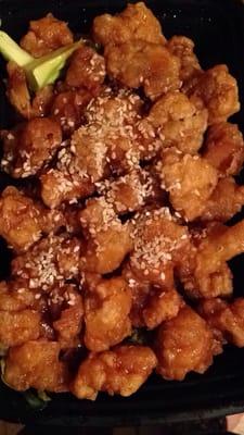 If Sesame Chicken could be depressed, it'd look like this.