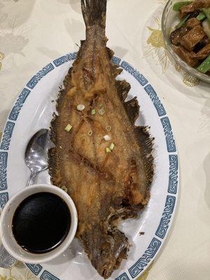 Whole 43. Deep Fried Flounder