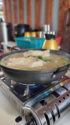 samgyetang with abalone