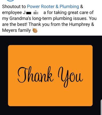 We love the feed back our customers give us.