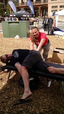 ART tent at the Ironman Tahoe 2014