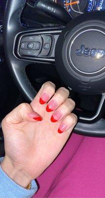 Red French Tip