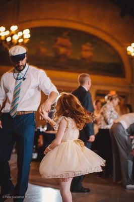 Dancing in the Dance Hall (where we held our Reception)