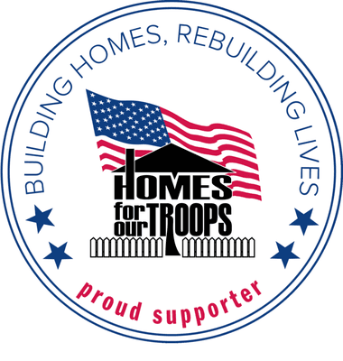 Proud sponsor of Homes for Troops