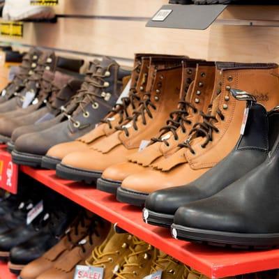 Aside from Ugg sheepskin footwear, Boot World carries brands like Timberland Pro, Wolverine, Caterpillar, Keen, Dr. Martens, Work Zone...