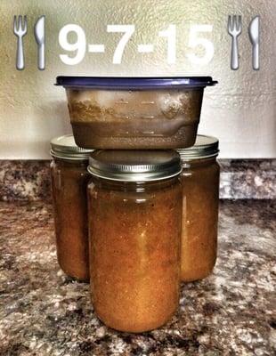 Labor Day Chilé sauce!!! All ingredients purchased here, 100% vegetables & peppers:)